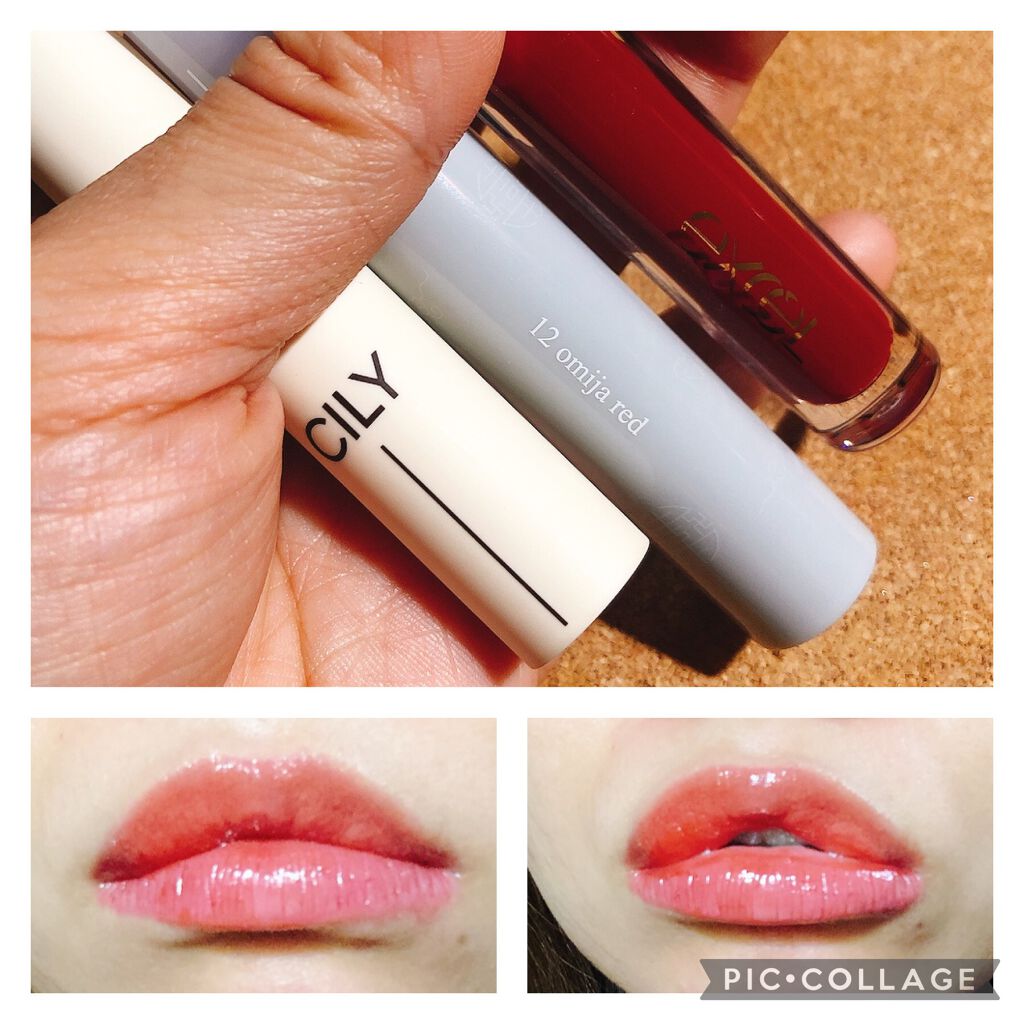 グラスティングウォーターティント 韓服エディション/rom&nd/リップティントを使ったクチコミ（2枚目）