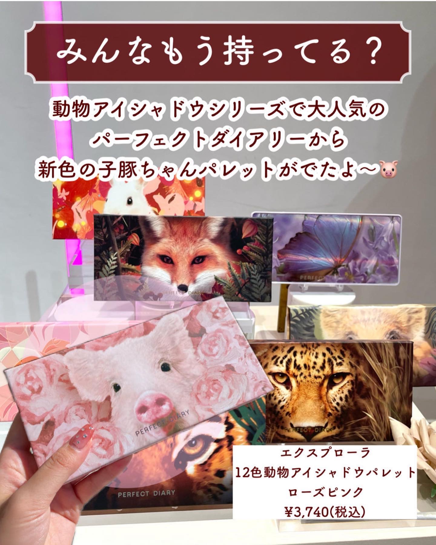 エクスプローラ12色 動物アイシャドウパレット/PERFECT DIARY/アイシャドウパレットを使ったクチコミ（2枚目）
