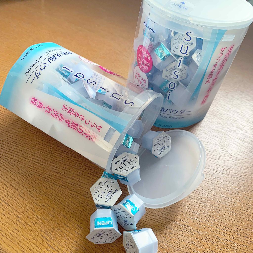 スイサイ ビューティクリア パウダーウォッシュ/suisai/洗顔パウダーを使ったクチコミ（2枚目）