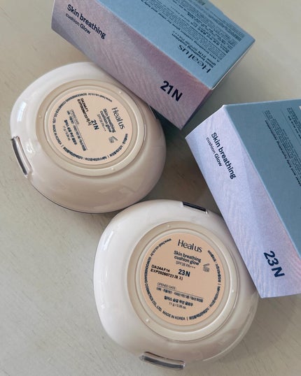 ブリージンググロークッション/Healus/クッションファンデーションを使ったクチコミ(6枚目)