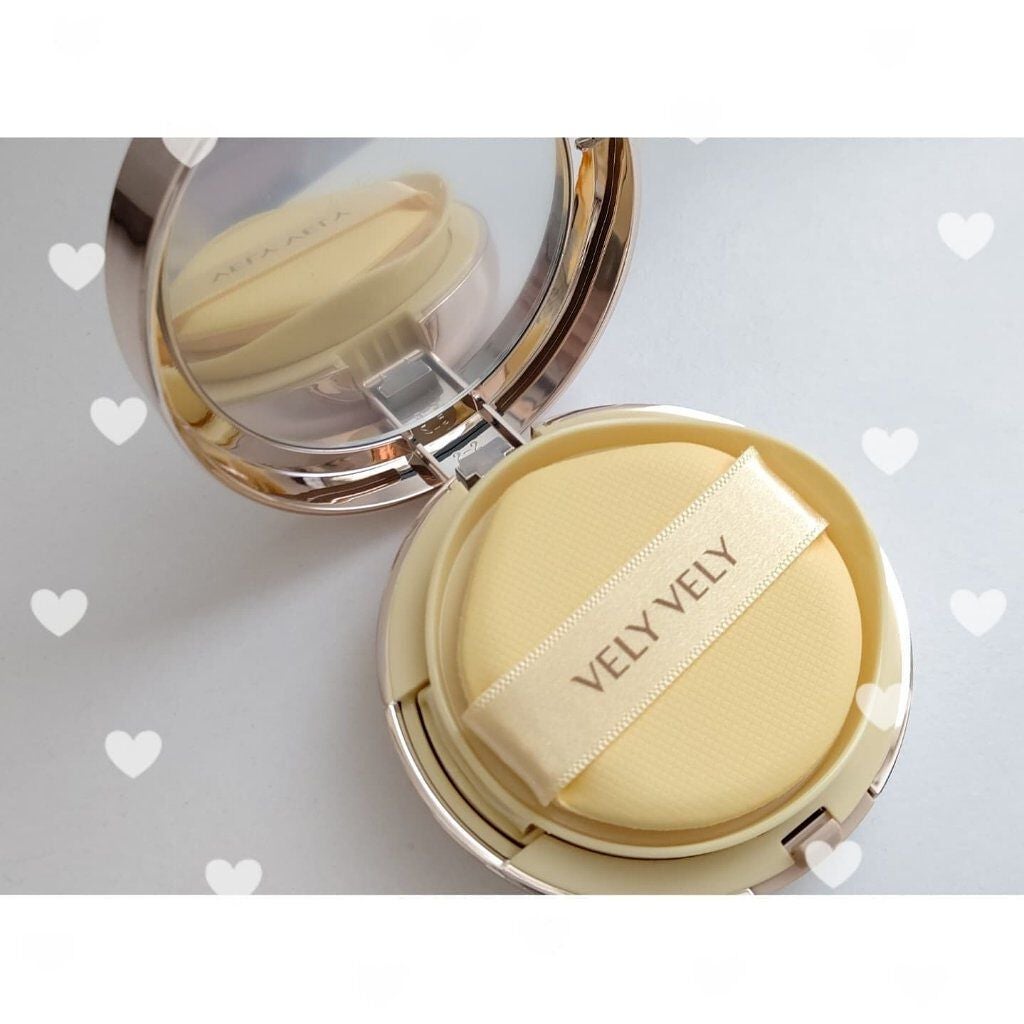 はちみつツヤ肌クッションファンデ/VELY VELY/クッションファンデーションを使ったクチコミ(2枚目)