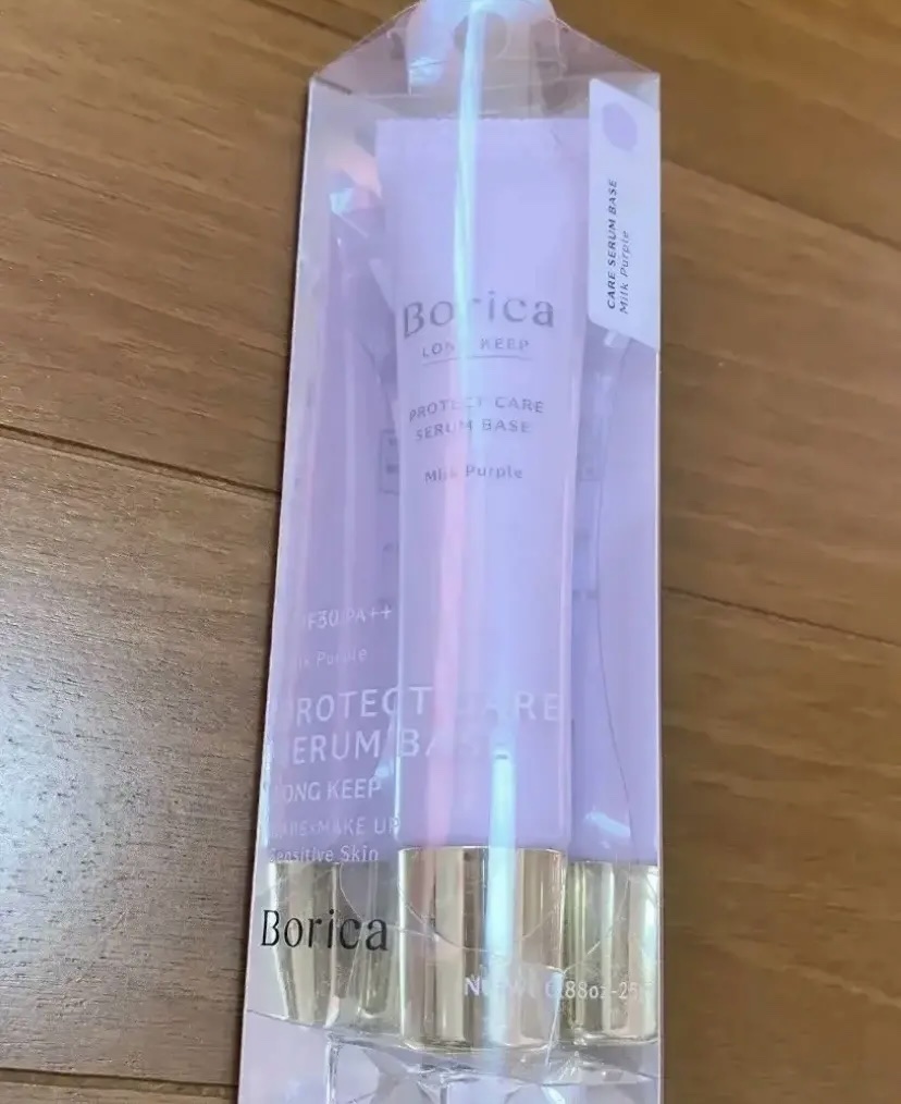 くずれ防止 美容液ケアベース ミルクパープル SPF30 PA++/Borica/化粧下地を使ったクチコミ（1枚目）