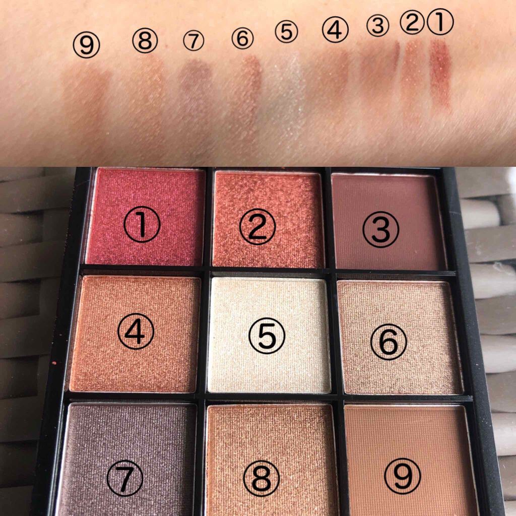 UR GLAM　BLOOMING EYE COLOR PALETTE/U R GLAM/アイシャドウパレットを使ったクチコミ（2枚目）