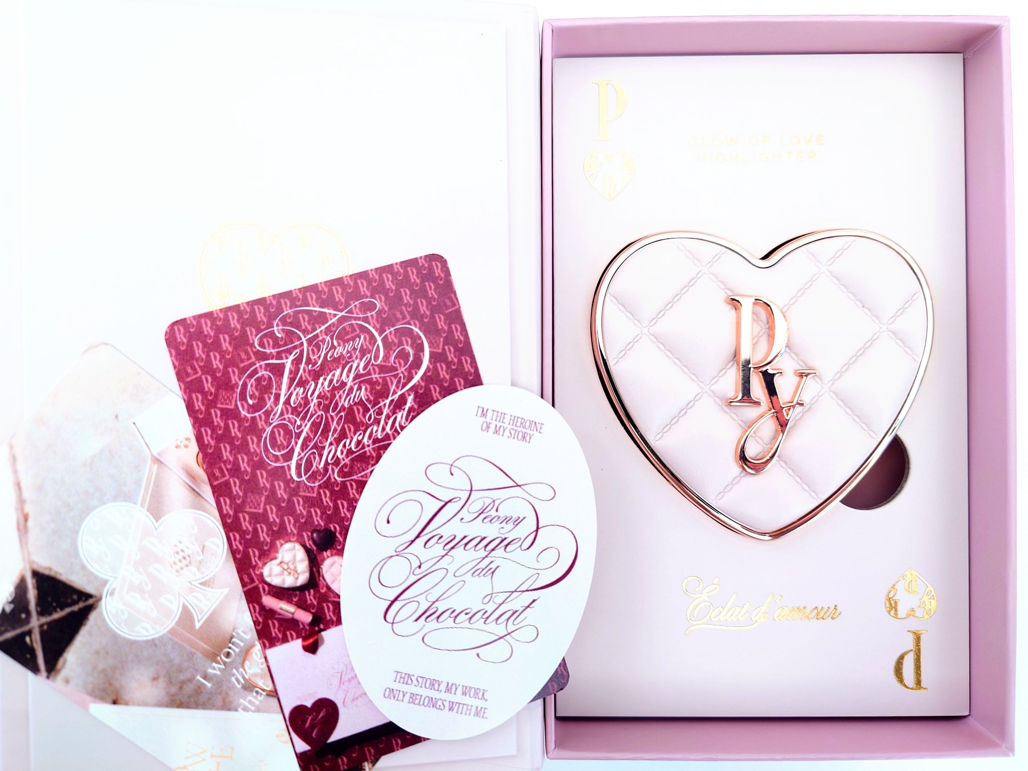 グロウオブラブハイライター 02 Eclat Amour/Peony/パウダーハイライトを使ったクチコミ（1枚目）