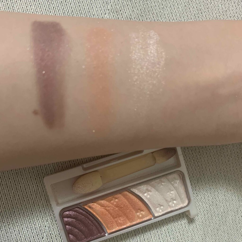 トーンアップアイシャドウ/CEZANNE/アイシャドウパレットを使ったクチコミ（2枚目）