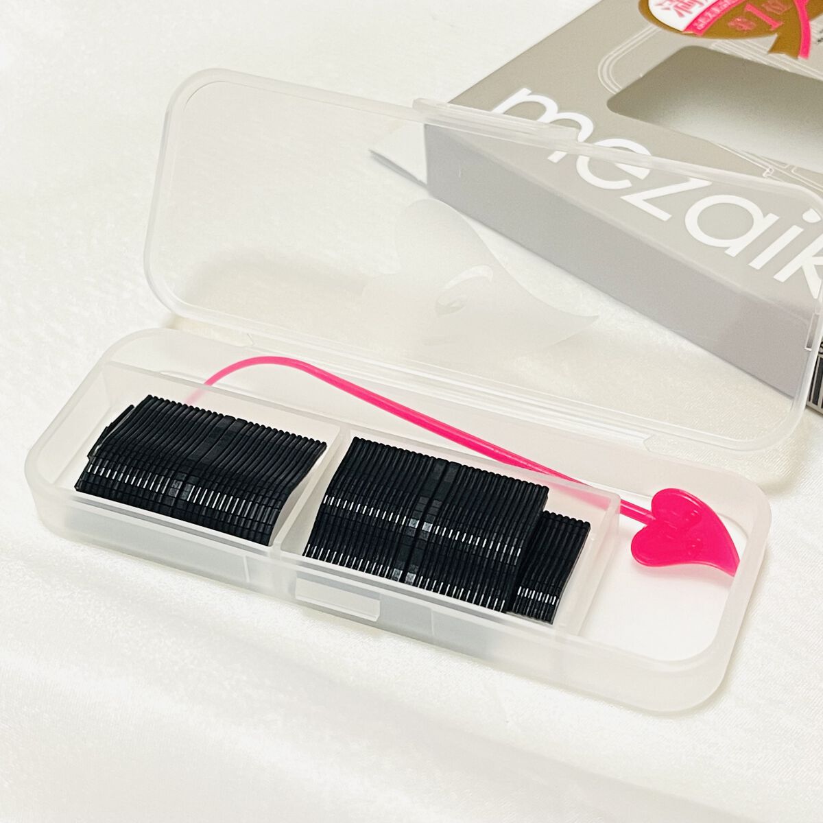 ブラックファイバー120 スーパーハードタイプ 120本入/メザイク/二重まぶた用アイテムを使ったクチコミ（2枚目）