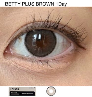 LENSSIS ベティーシリーズのクチコミ「LENSSIS
BETTY PLUS BROWN OENDAY
(ベティープラスブラウンワンデ.....」（1枚目）