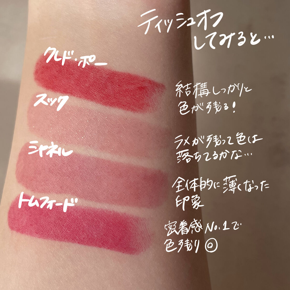 ルージュアレーブルｎ 8 レッドランタン/クレ・ド・ポー ボーテ/口紅を使ったクチコミ（3枚目）