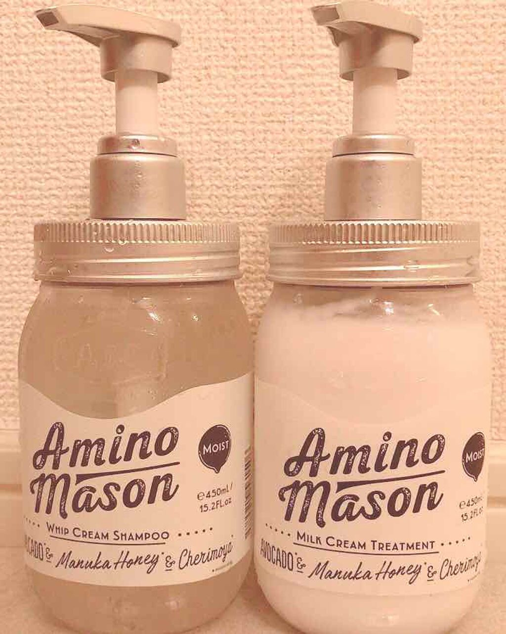 [旧商品]モイスト ホイップクリーム シャンプー／トリートメント/アミノメイソン/シャンプー・コンディショナーを使ったクチコミ（1枚目）