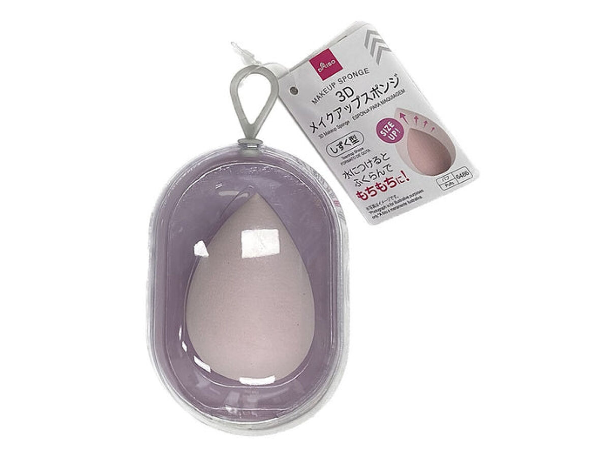 3Dメイクアップスポンジ(しずく) / DAISO