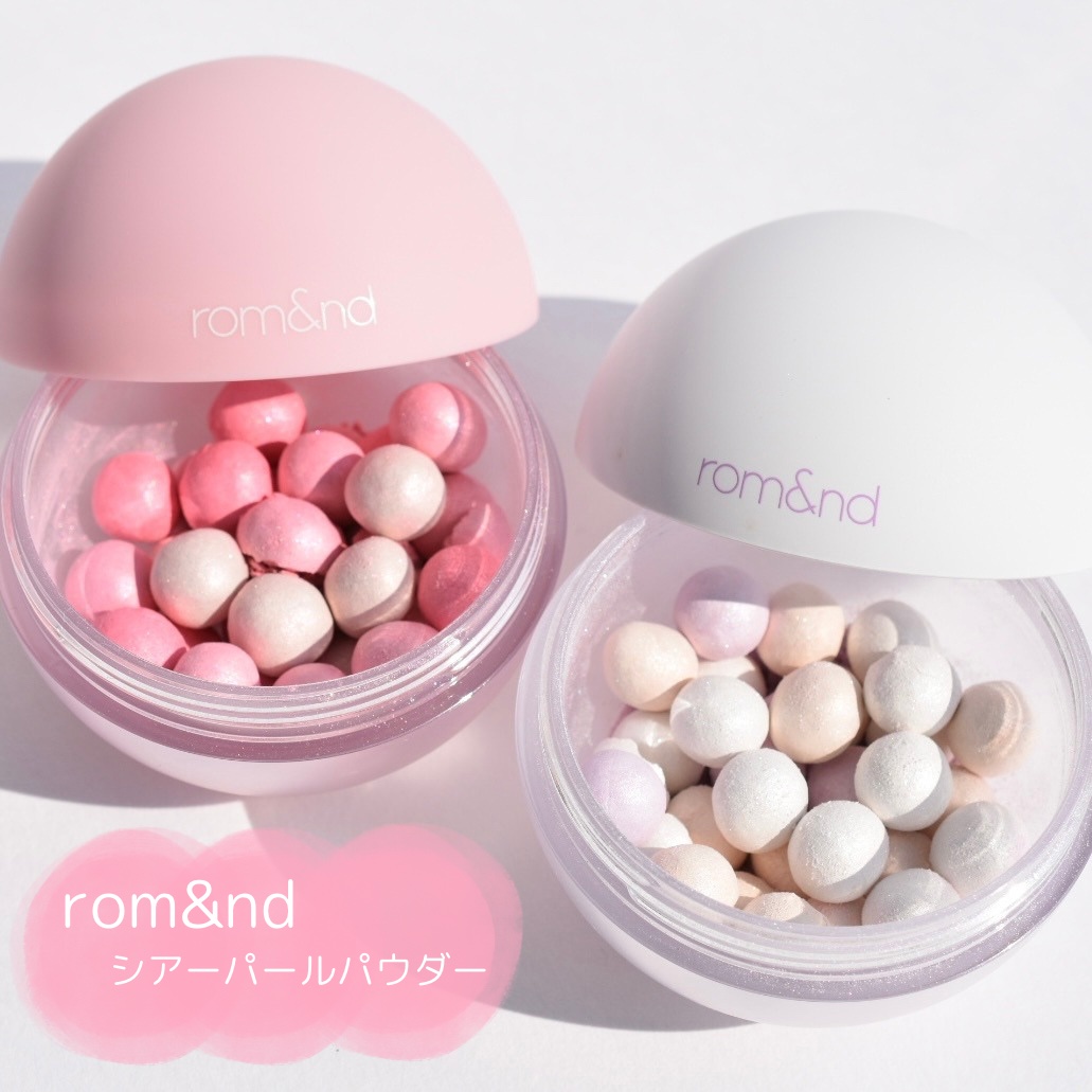 シアーパールパウダー 01 グリーミーベール/rom&nd/ルースパウダーを使ったクチコミ（1枚目）