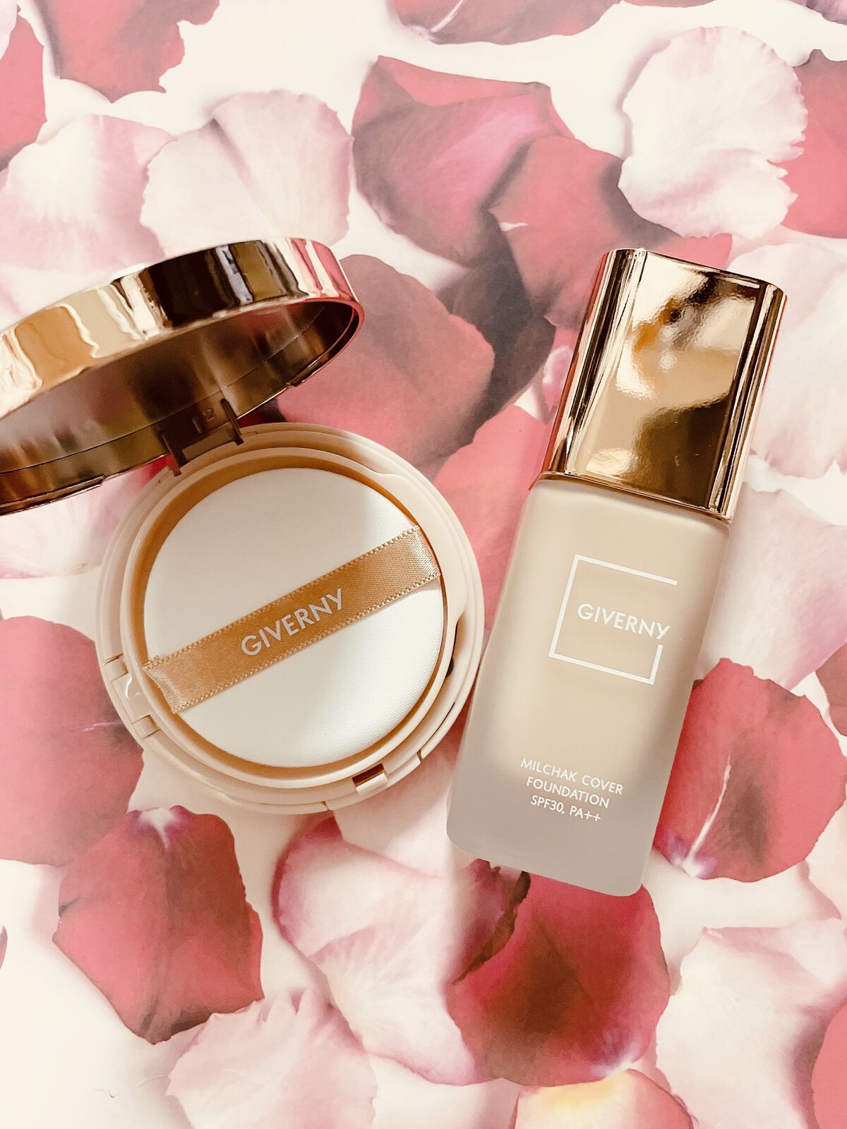 密着カバーファンデーション/GIVERNY/リキッドファンデーションを使ったクチコミ（1枚目）