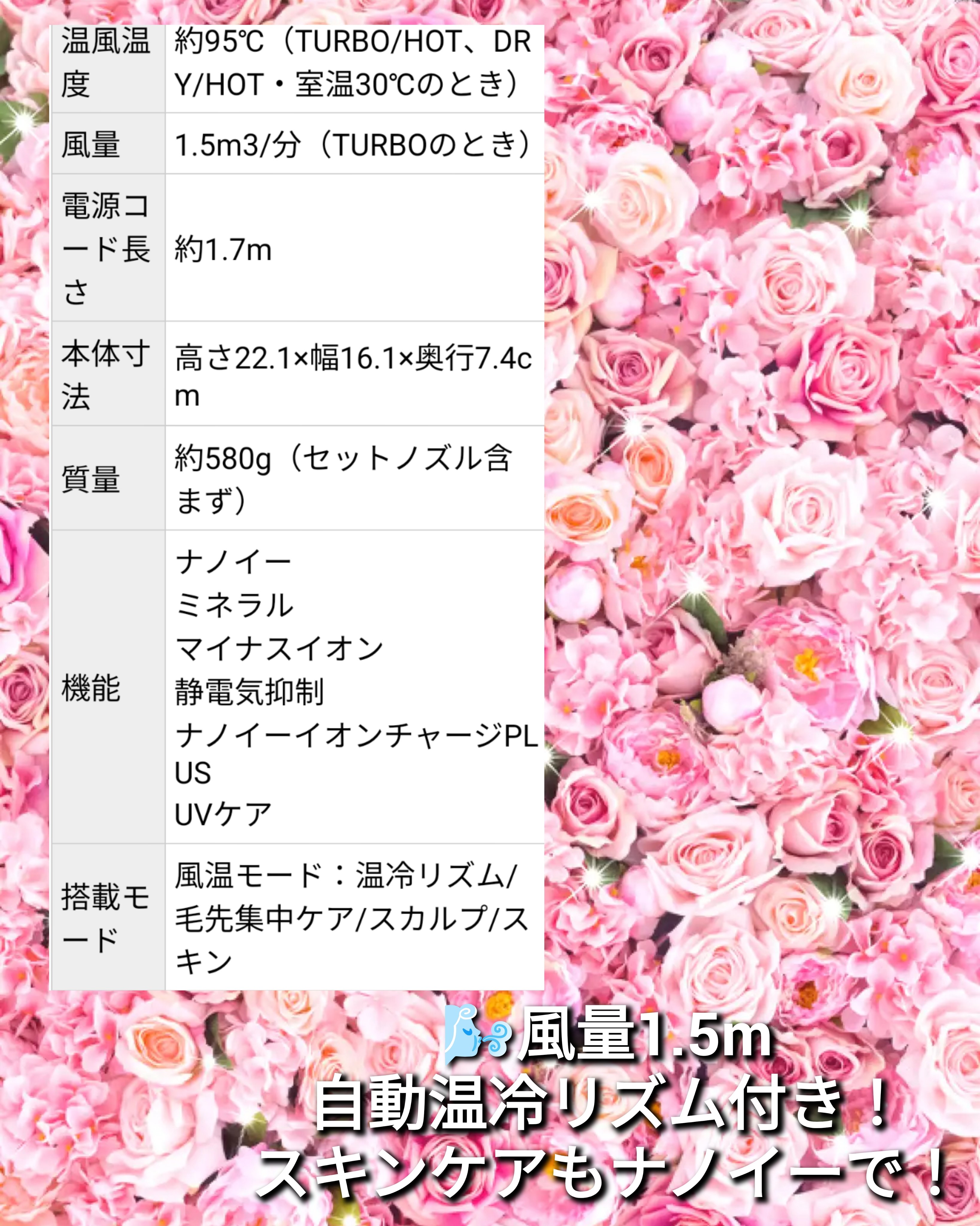 ヘアードライヤー ナノケア EH-NA9M/Panasonic/ドライヤーを使ったクチコミ（2枚目）