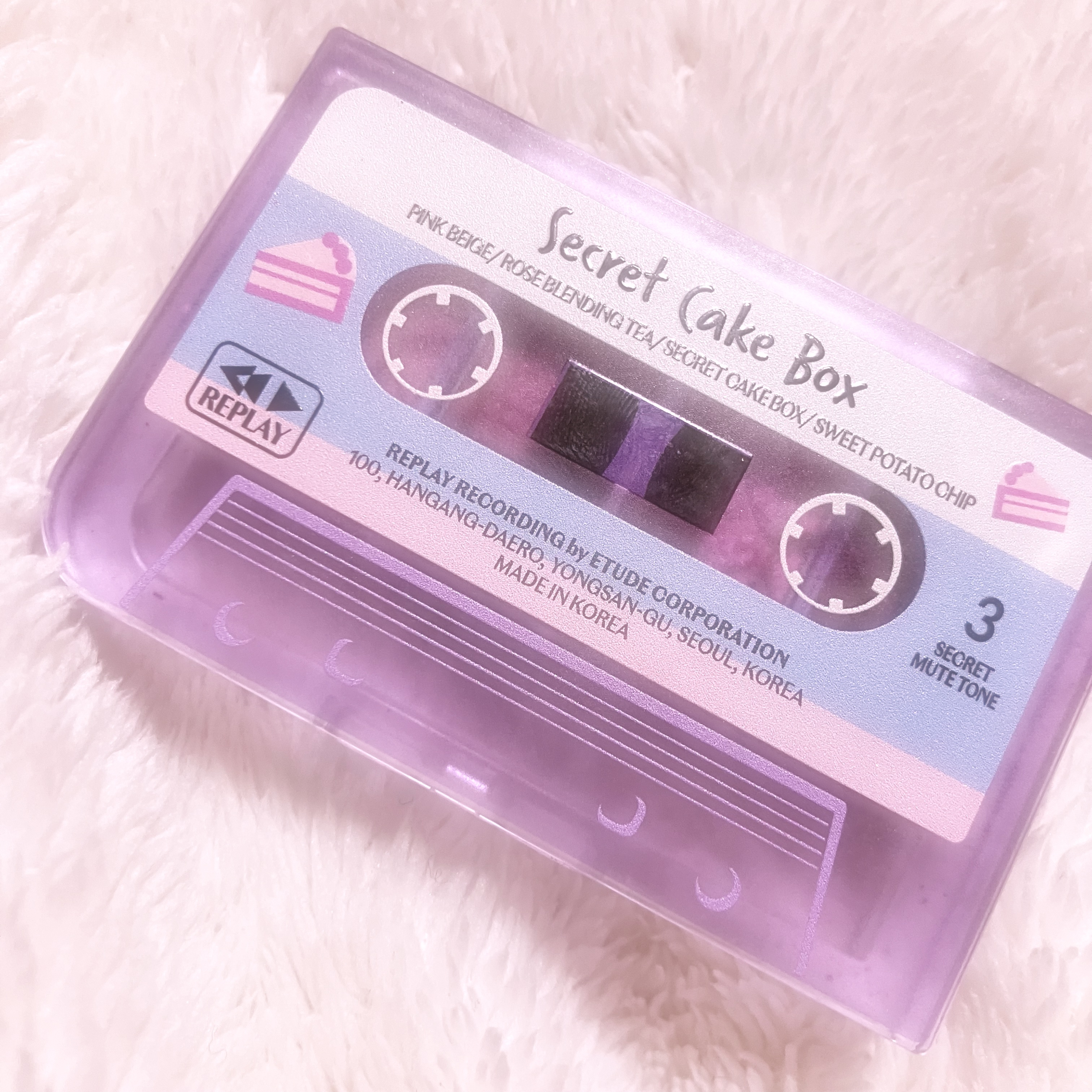 プレイカラーアイズミニ　リプレイコレクション シークレットケーキボックス/ETUDE/アイシャドウパレットを使ったクチコミ（2枚目）