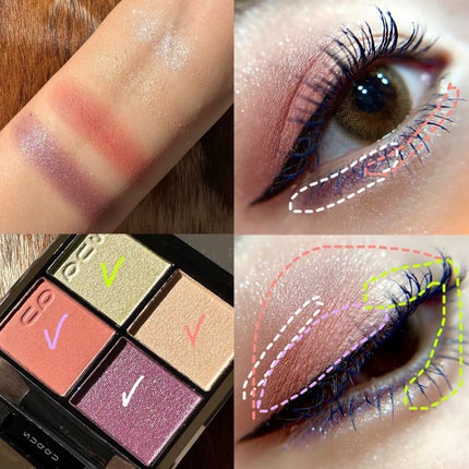 シグニチャー カラー アイズ 122 春風染 -HARUKAZEZOME/SUQQU/アイシャドウパレットを使ったクチコミ(2枚目)