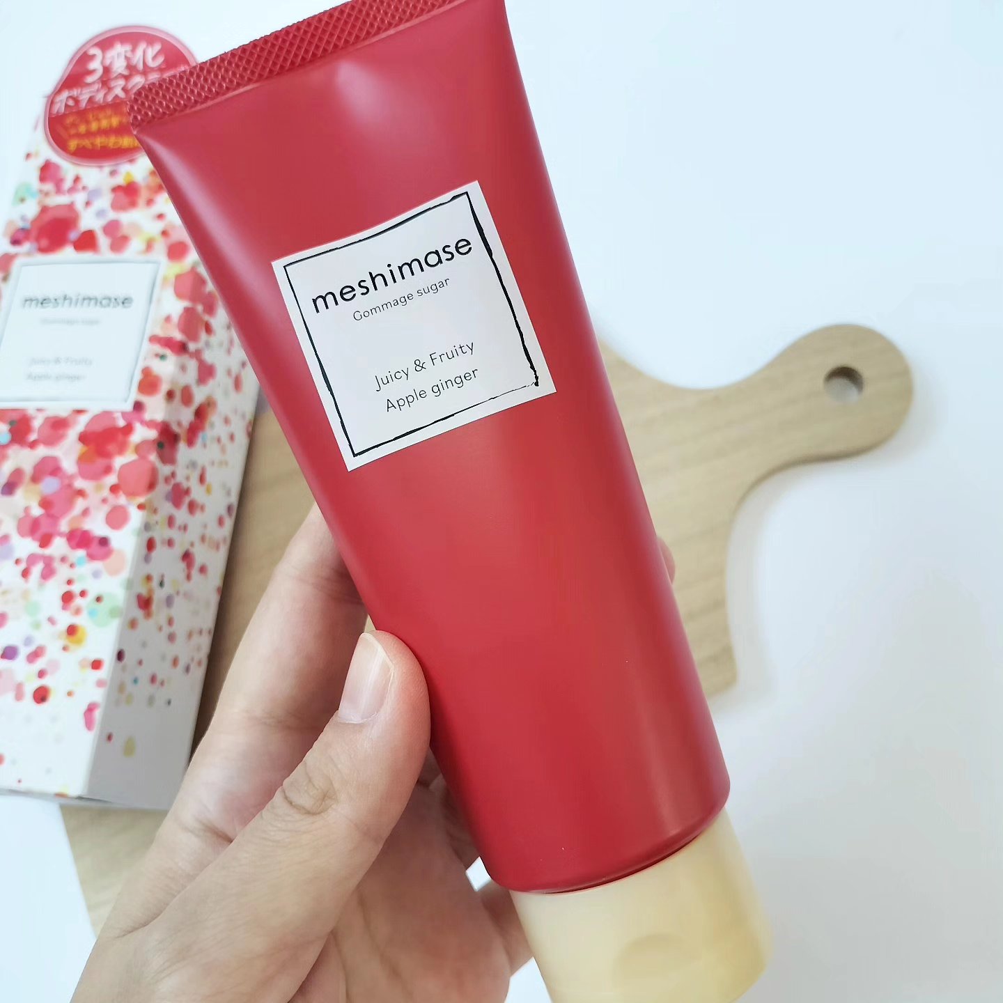 ゴマージュシュガー アップルジンジャー/meshimase/ボディスクラブを使ったクチコミ（3枚目）
