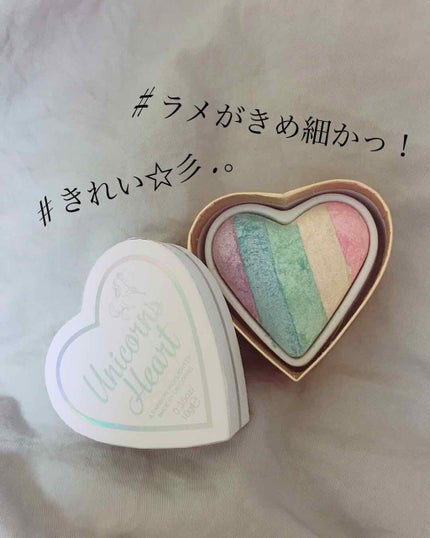 ハートハイライター ユニコーンハート/MAKEUP REVOLUTION/パウダーハイライトを使ったクチコミ(1枚目)