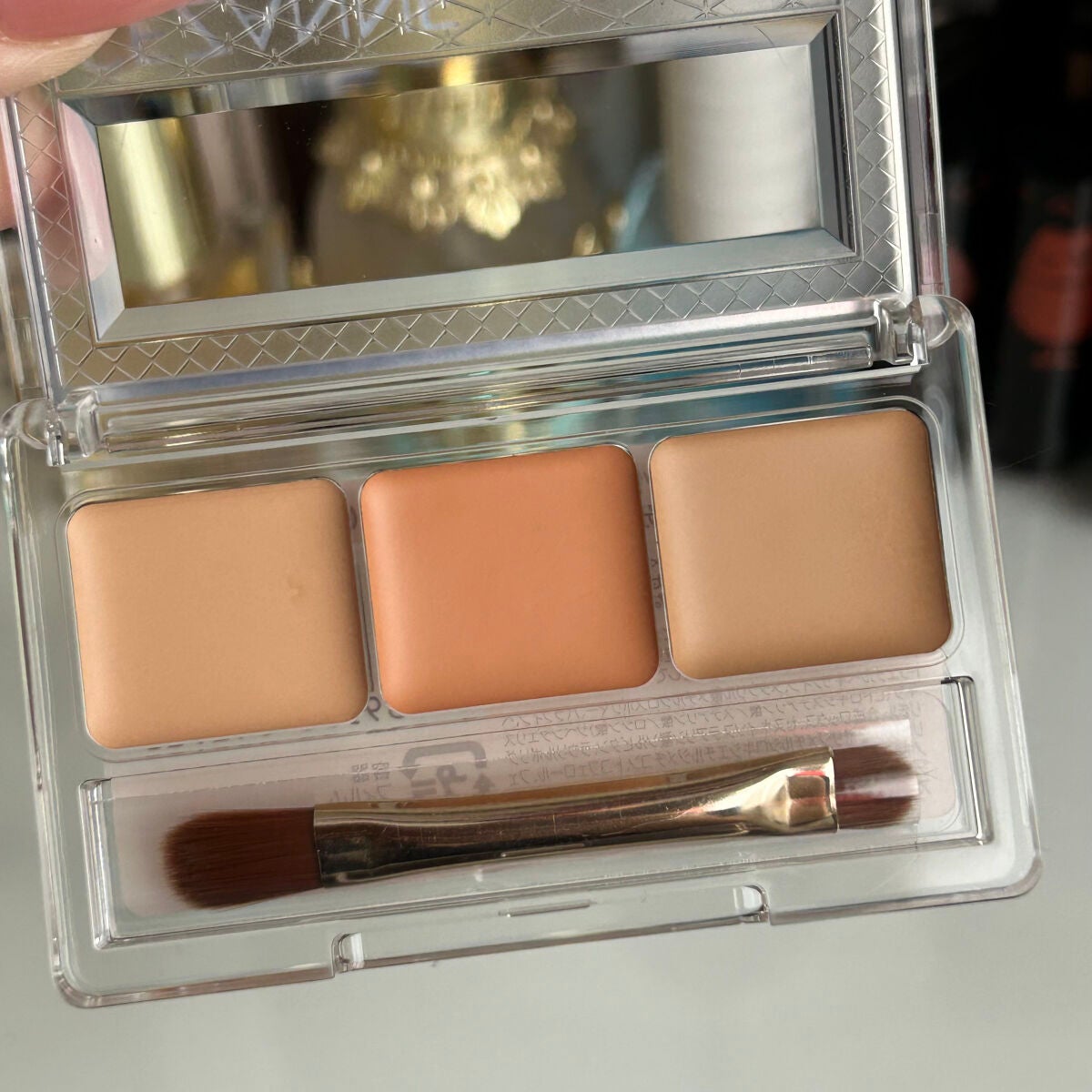 パレットコンシーラー ハイカバー/CEZANNE/パレットコンシーラーを使ったクチコミ(3枚目)