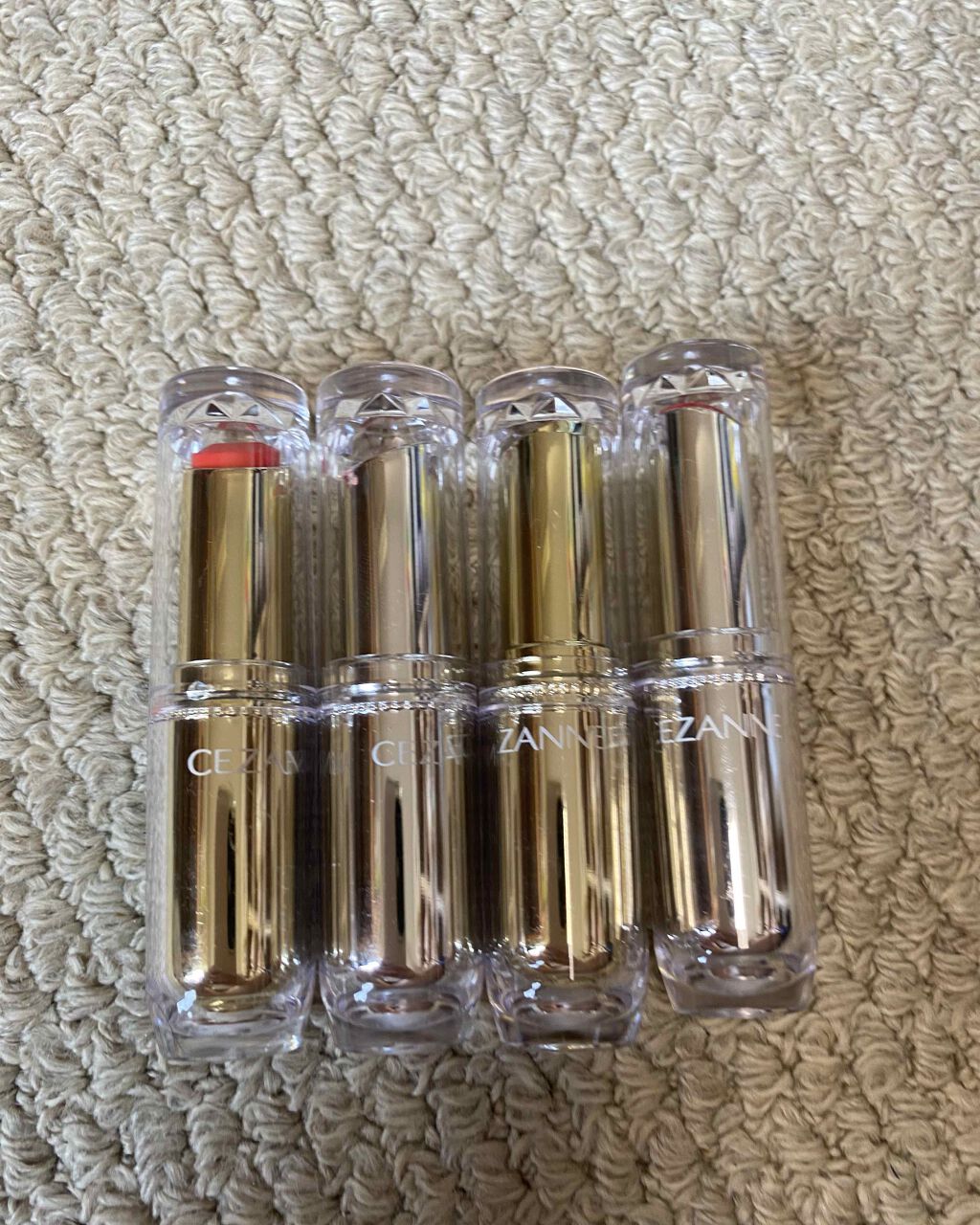 ラスティンググロスリップ/CEZANNE/口紅を使ったクチコミ(1枚目)