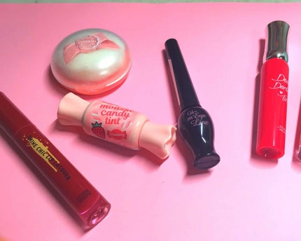 ディアダーリン オイルティント RD301 イチゴ/ETUDE/リップグロスを使ったクチコミ(1枚目)