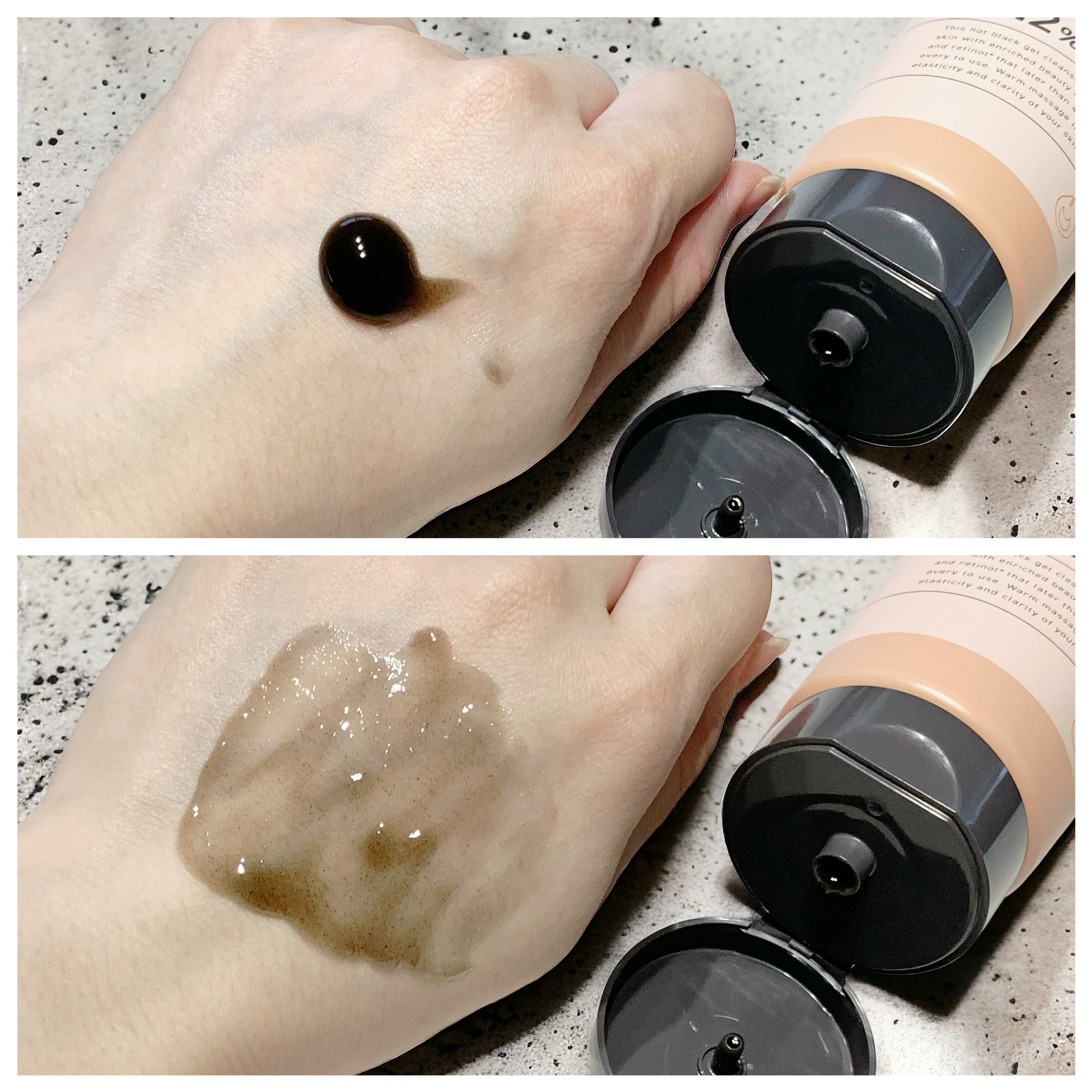 ホットブラックジェルクレンジング/.akaran/クレンジングジェルを使ったクチコミ（2枚目）