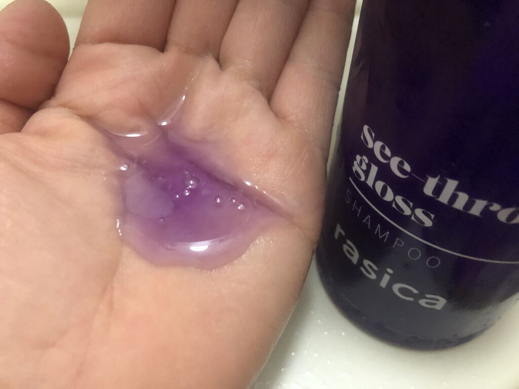 シースルーグロスシャンプー／トリートメント/rasica/市販シャンプーを使ったクチコミ（3枚目）