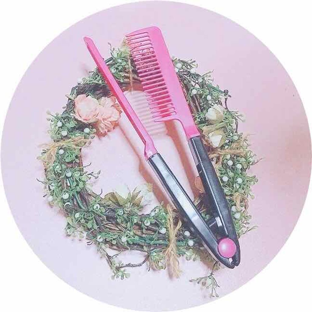 はさんでサラ髪ストレート! ブロー&スタイリングコーム/セイワ・プロ/ヘアコームを使ったクチコミ(1枚目)