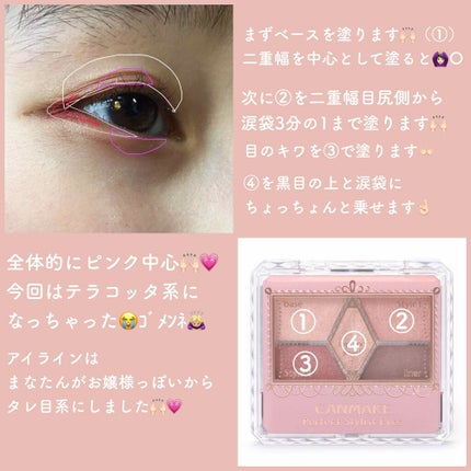 【旧品】パーフェクトスタイリストアイズ/キャンメイク/アイシャドウパレットを使ったクチコミ(2枚目)