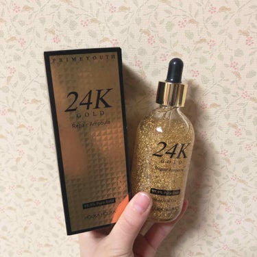 24K GOLD Repair Ampoule/HOLIKA HOLIKA/美容液を使ったクチコミ（1枚目）