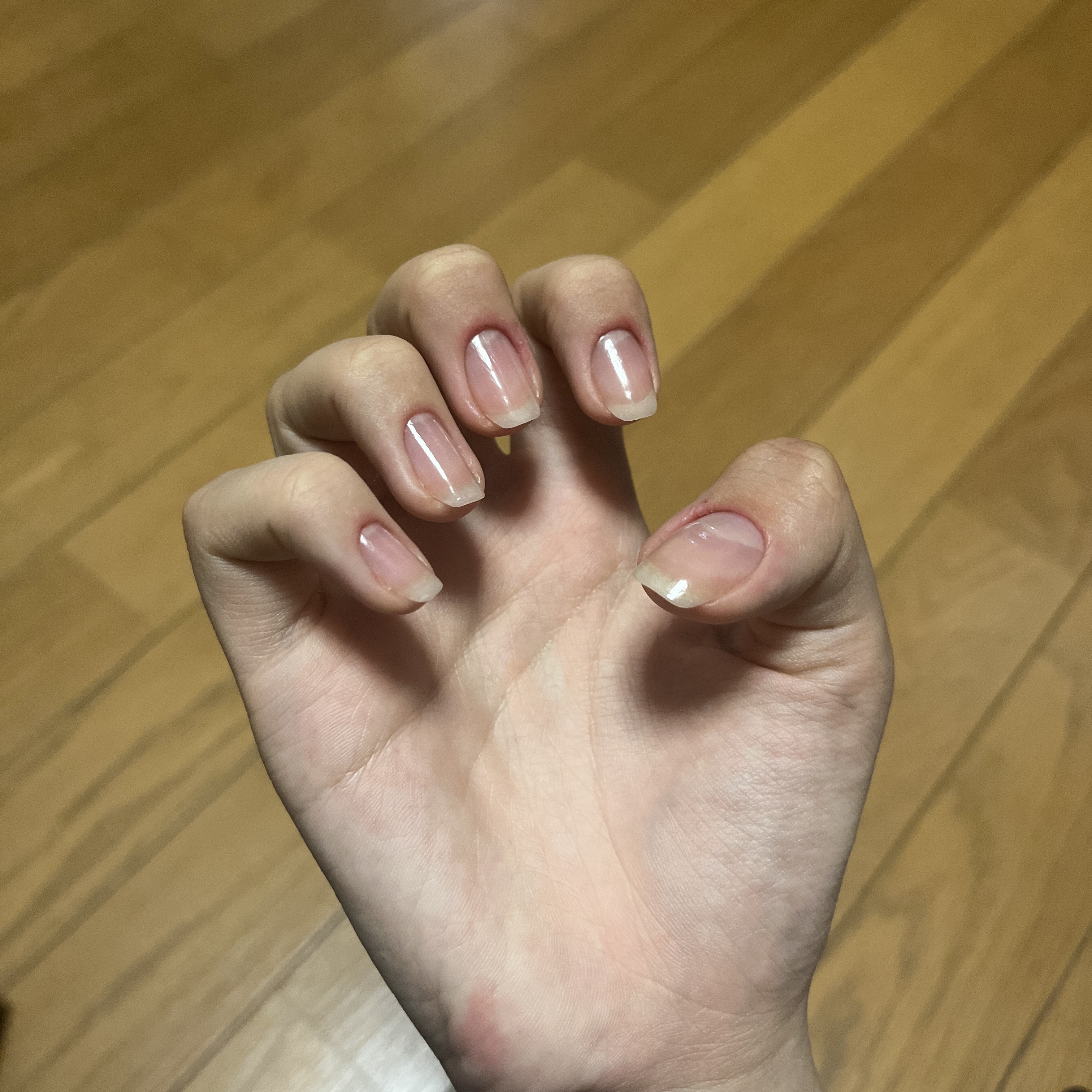 ネイルファンデーション PK04 ヌードピンク/パラドゥ/マニキュアを使ったクチコミ（2枚目）