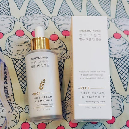 ライスピュアクリームインアンプル/THANK YOU FARMER/美容液を使ったクチコミ(1枚目)