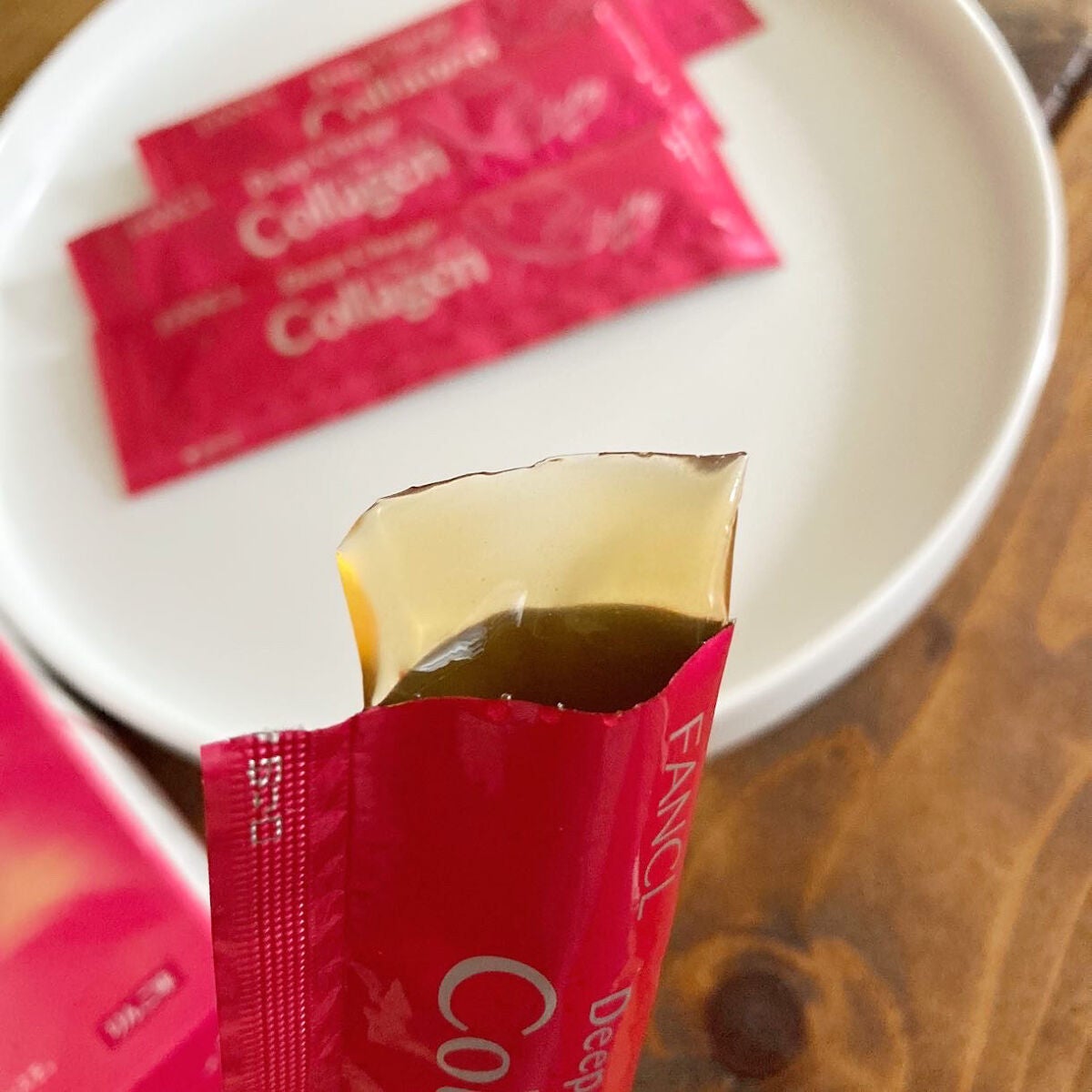 ディープチャージ コラーゲン スティックゼリー/ファンケル/美容サプリメントを使ったクチコミ(3枚目)