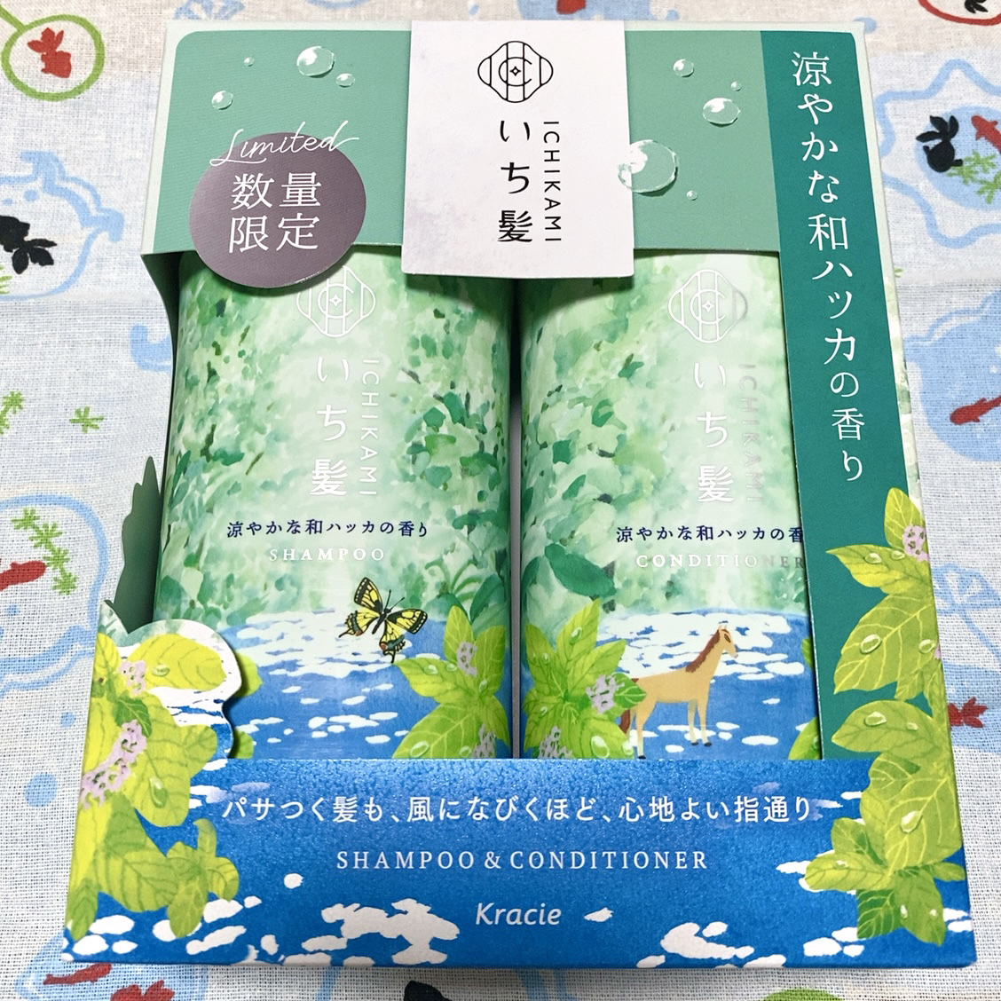 いち髪　シャンプー＆コンディショナー（涼やかな和ハッカの香り）/いち髪/市販シャンプーを使ったクチコミ（1枚目）