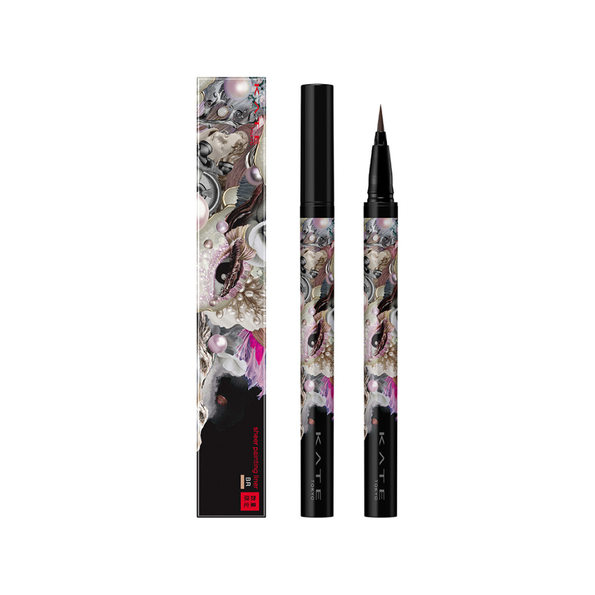 シアーペインティングライナー BR 透け感ブラウン