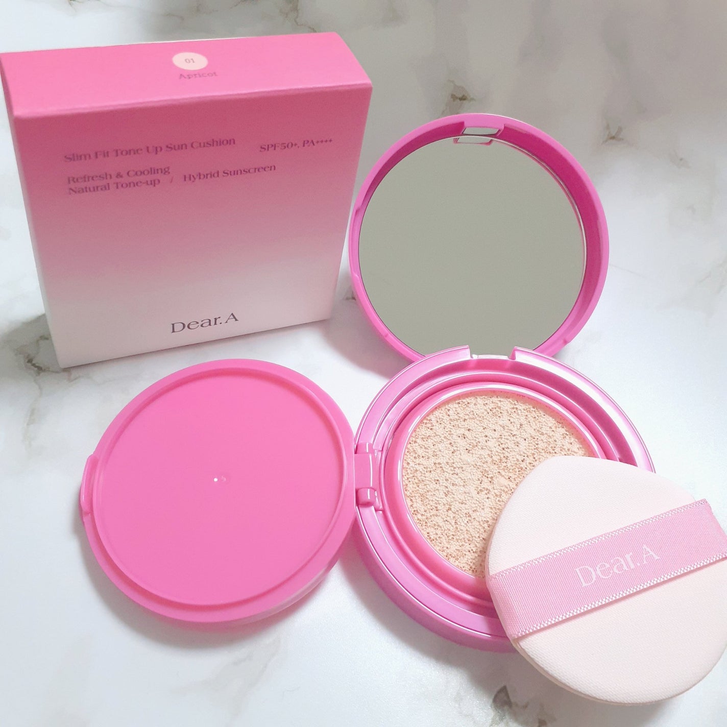 スリムフィットトーンアップサンクッション/Dear.A/日焼け止めローションを使ったクチコミ(1枚目)