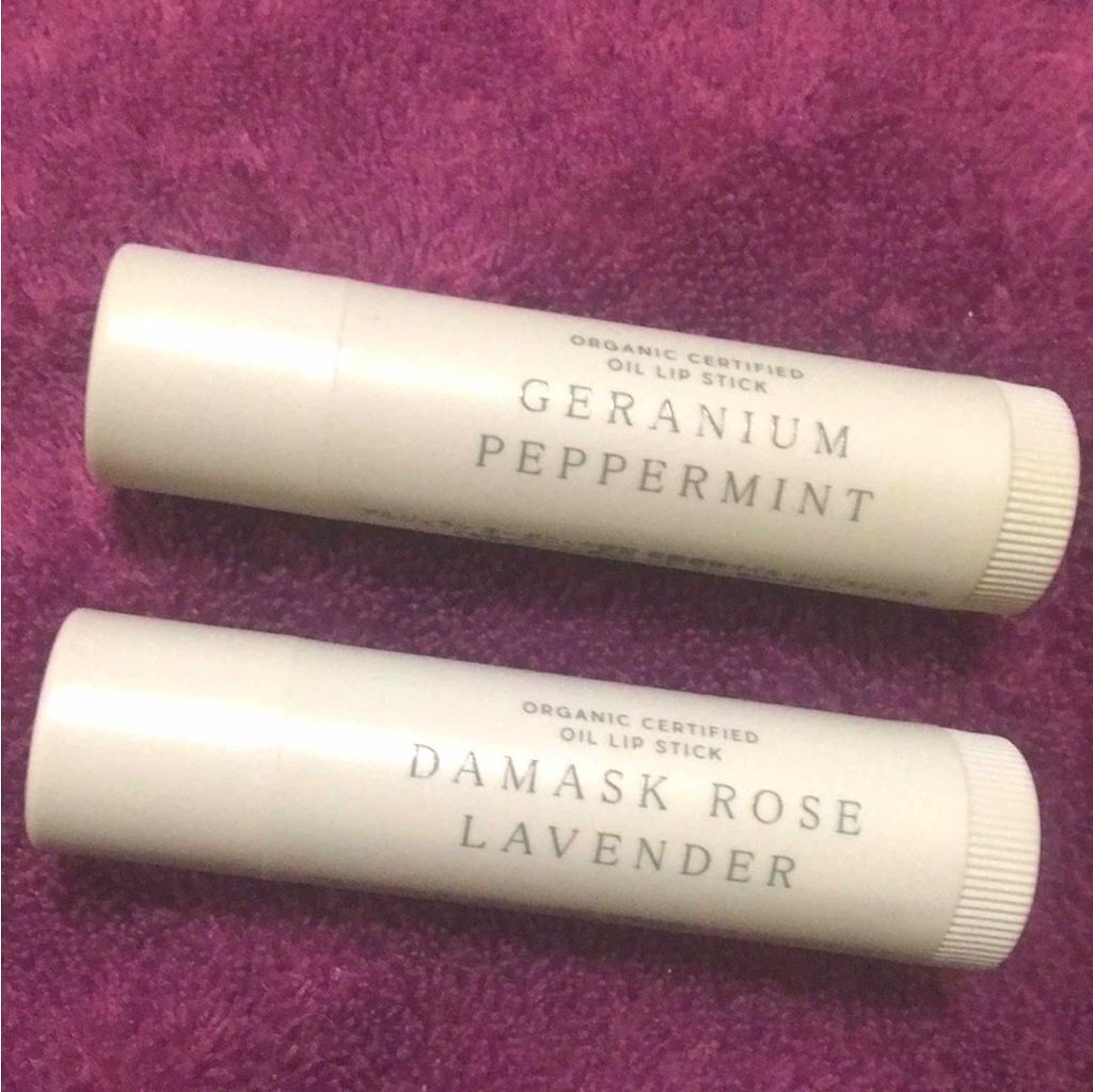 オイル リップスティック ゼラニウム＆ペパーミント/アルジェラン/リップバームを使ったクチコミ（1枚目）