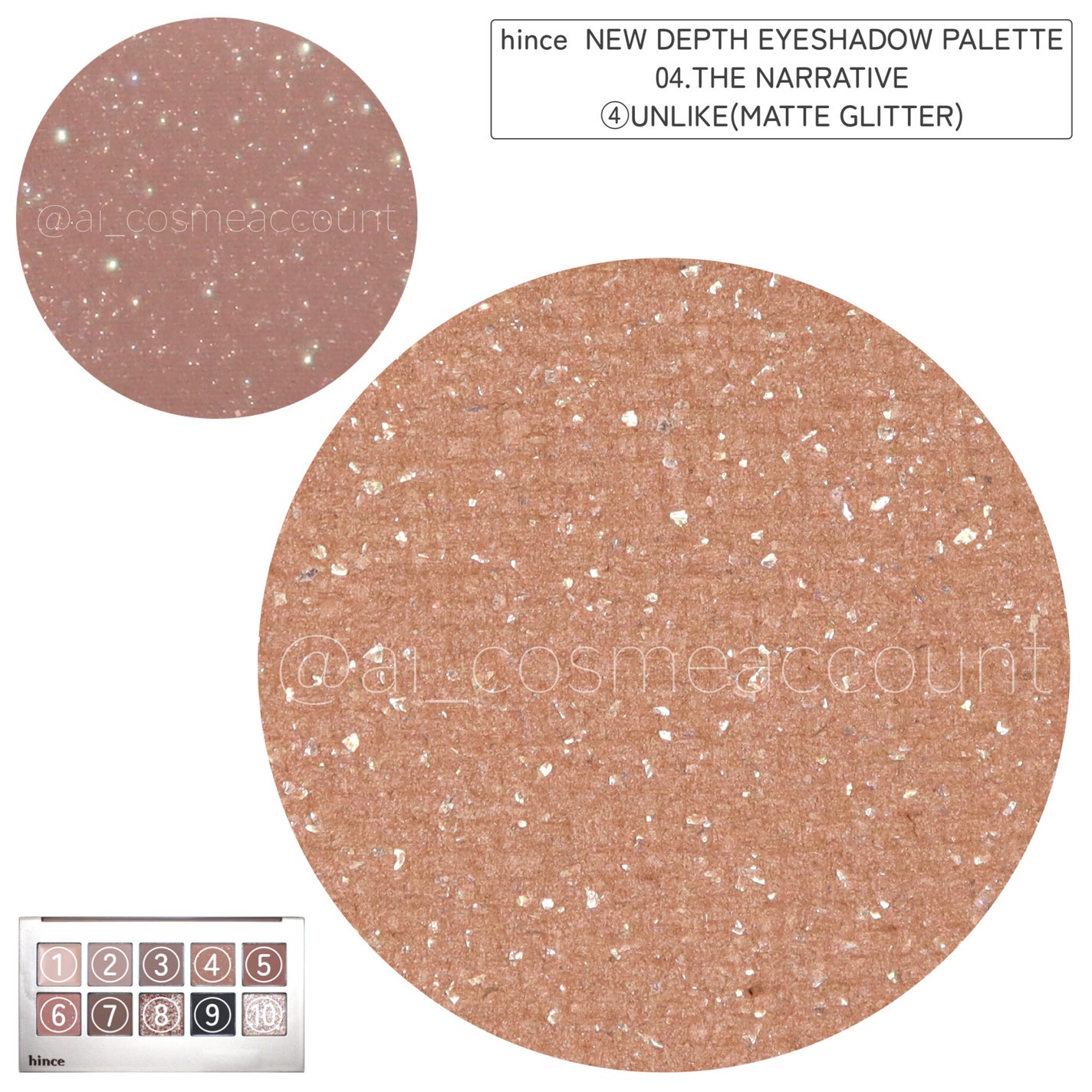 ニューデップスアイシャドウパレット/hince/アイシャドウパレットを使ったクチコミ(4枚目)