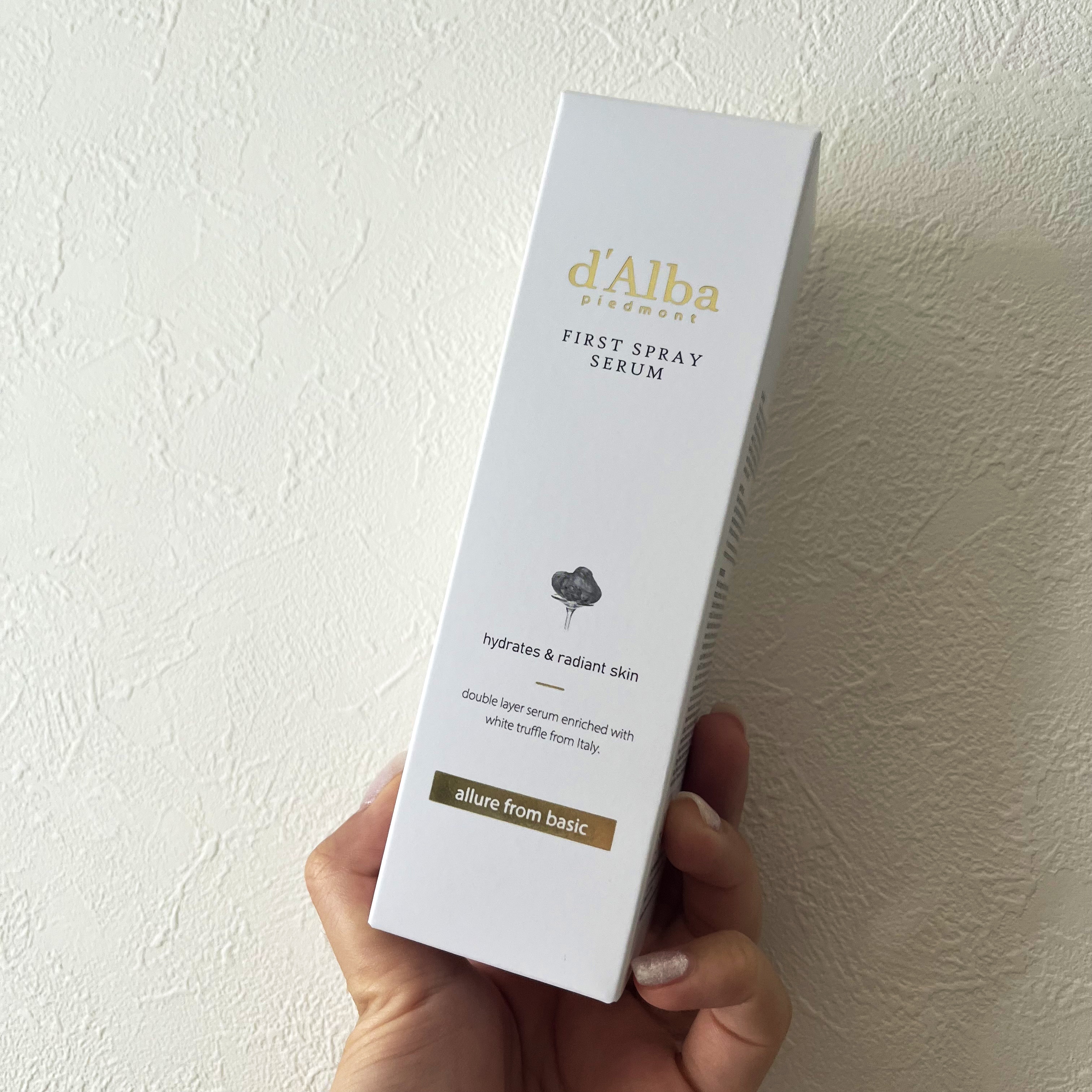 ダルバ ホワイトトリュフファーストスプレーセラム/ダルバ/ミスト状化粧水を使ったクチコミ（2枚目）