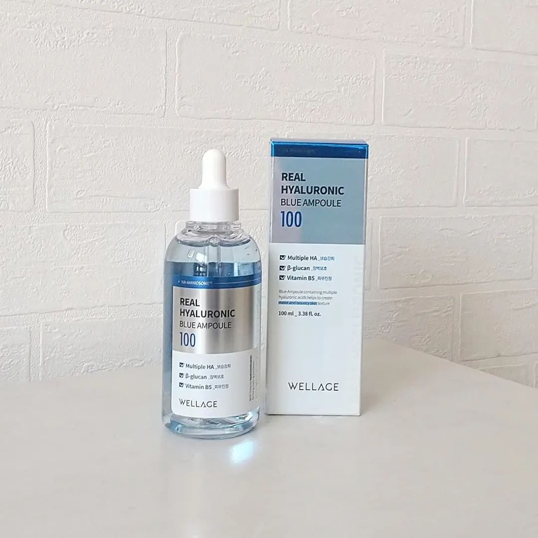 リアルヒアルロニックブルーアンプル 100/Wellage/美容液を使ったクチコミ（1枚目）