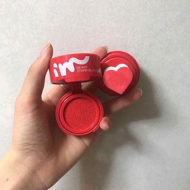 i’m meme アイムハート スタンプ チークのクチコミ「I'M MEME(아임미미)
I'M HEART STAMP BLUSHER
色→001 Be.....」（2枚目）