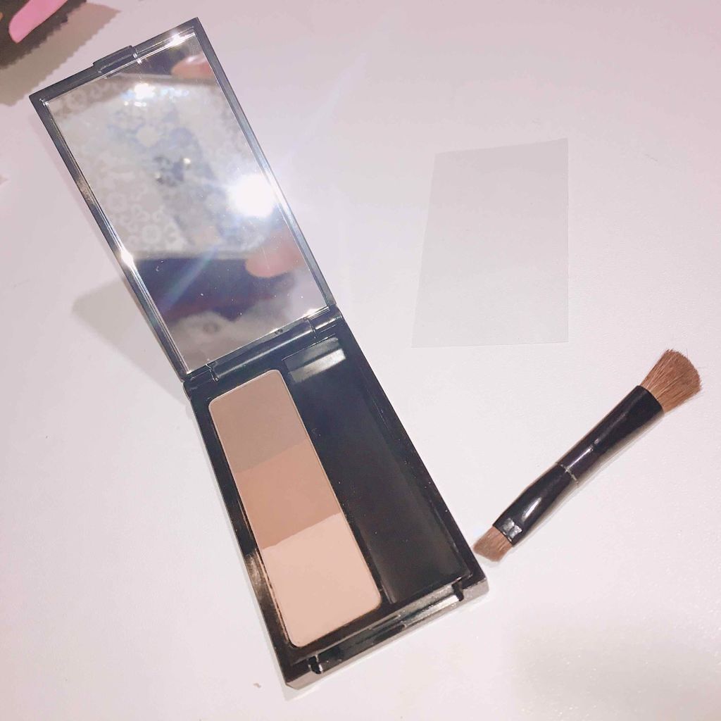 3カラーアイブロウパレット/エンジェルハート/パウダーアイブロウを使ったクチコミ(2枚目)