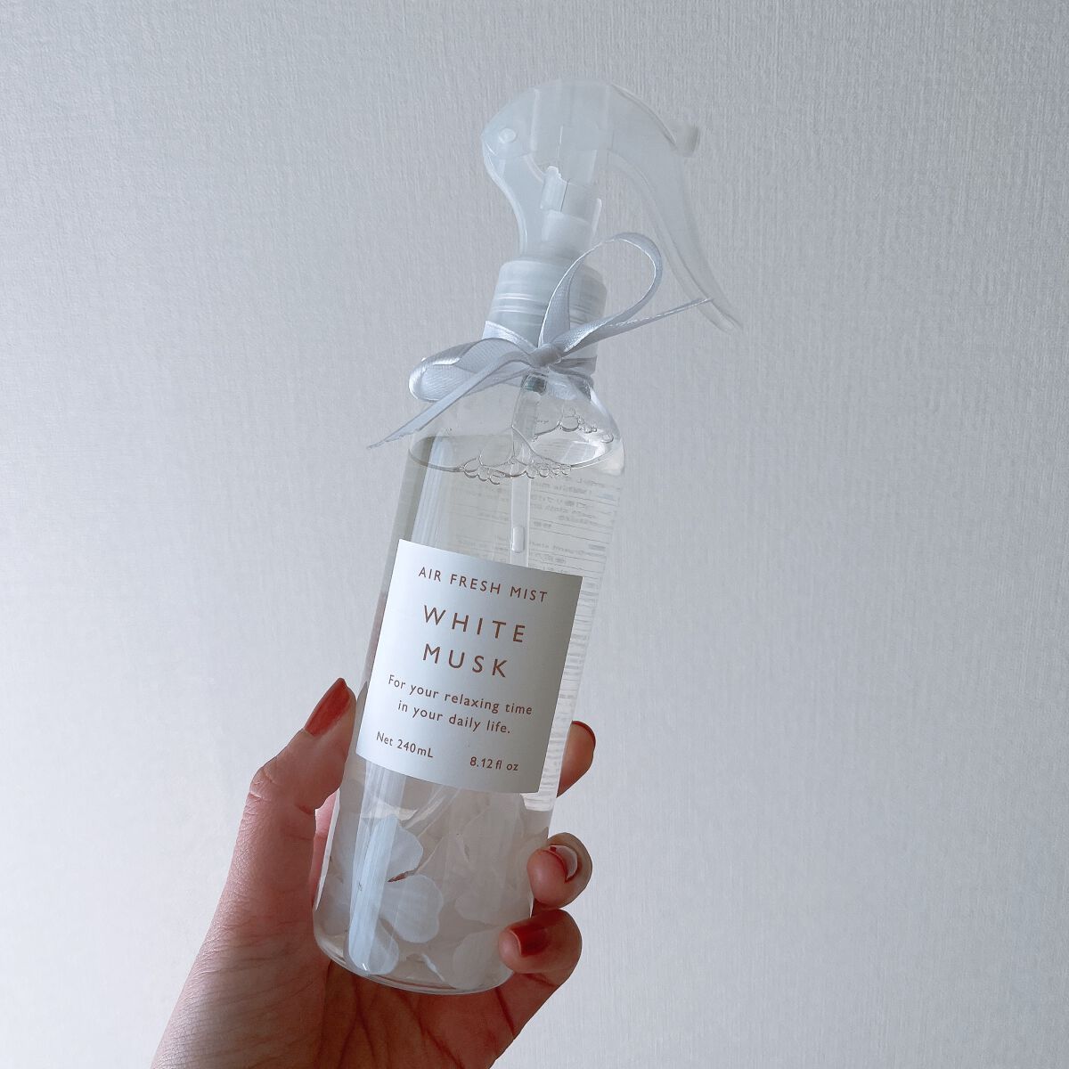 花びらミスト ホワイトムスク/DAISO/ファブリックミストを使ったクチコミ(1枚目)