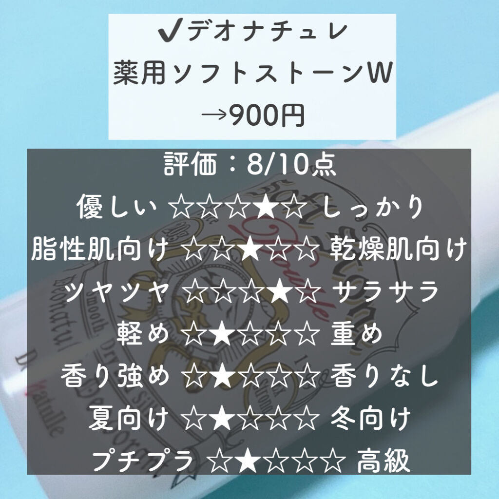 薬用ソフトストーンＷ/デオナチュレ/デオドラント・制汗剤を使ったクチコミ（2枚目）