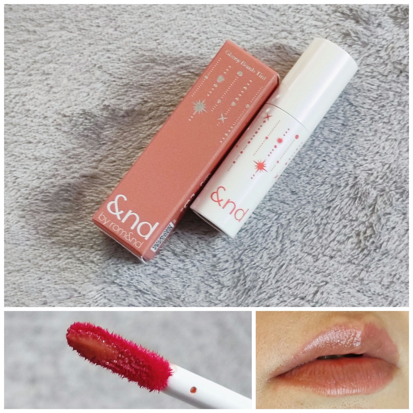 アンドバイロムアンド グラッシーボムティント/&nd by rom&nd/リップティントを使ったクチコミ(1枚目)