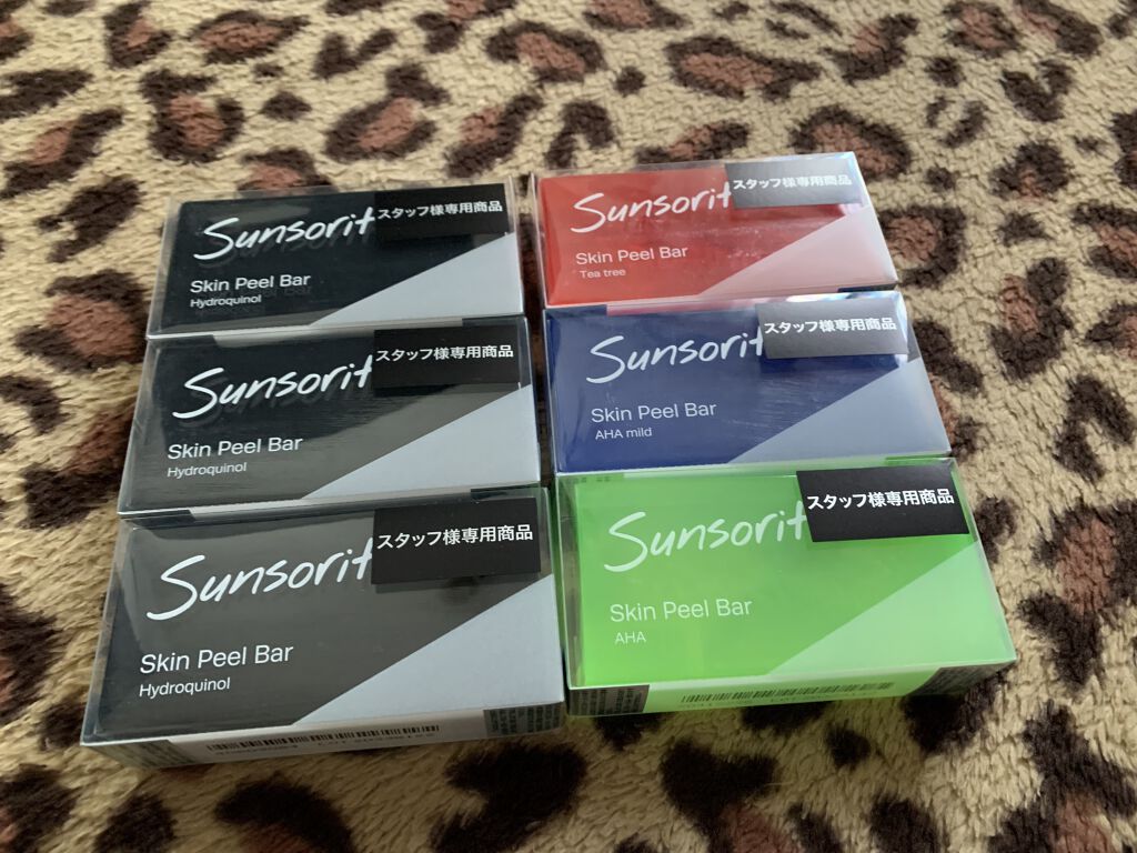 スキンピールバーミニ4種セット/サンソリット/トライアルキットを使ったクチコミ（1枚目）
