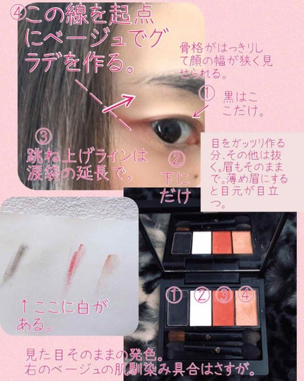 オンブルクルールクアドリn/クレ・ド・ポー ボーテ/アイシャドウパレットを使ったクチコミ(3枚目)