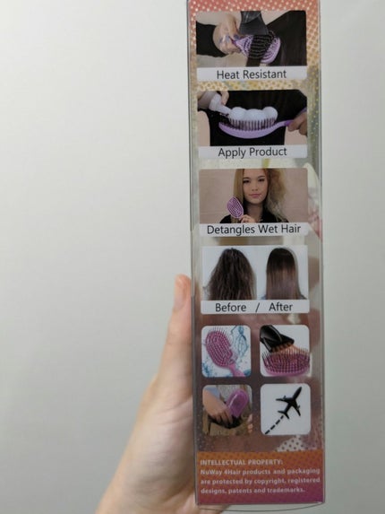 ヘアブラシ Double Cカーブ/NuWay4Hair/ヘアブラシを使ったクチコミ(8枚目)