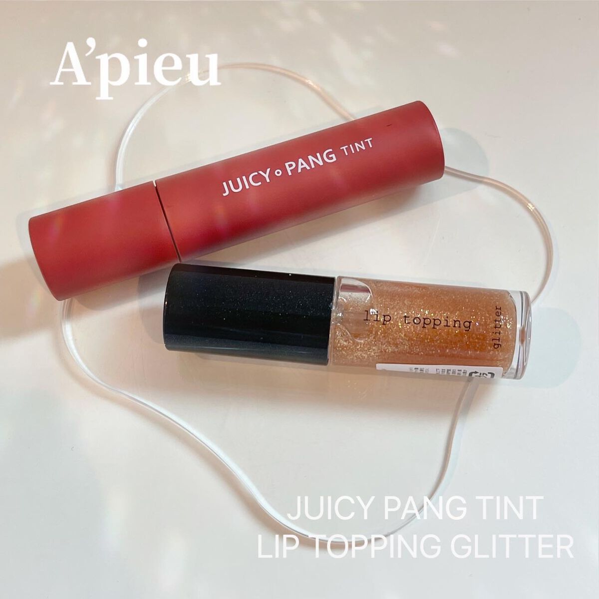 リップグリッター 1 ゴールド/A’pieu/リップグロスを使ったクチコミ（1枚目）