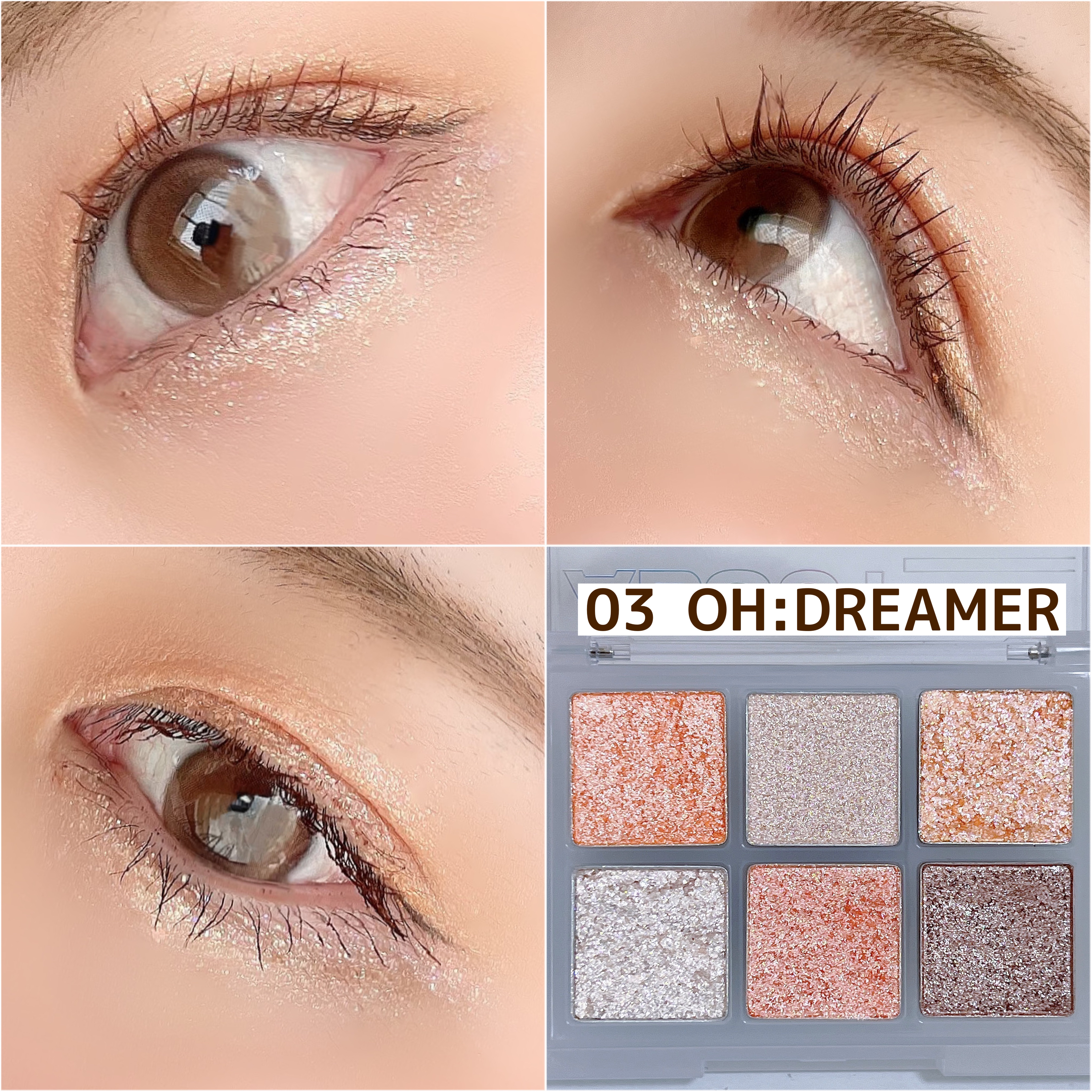 オーマイグリッターポップ/ABOUT TONE/アイシャドウパレットを使ったクチコミ（3枚目）