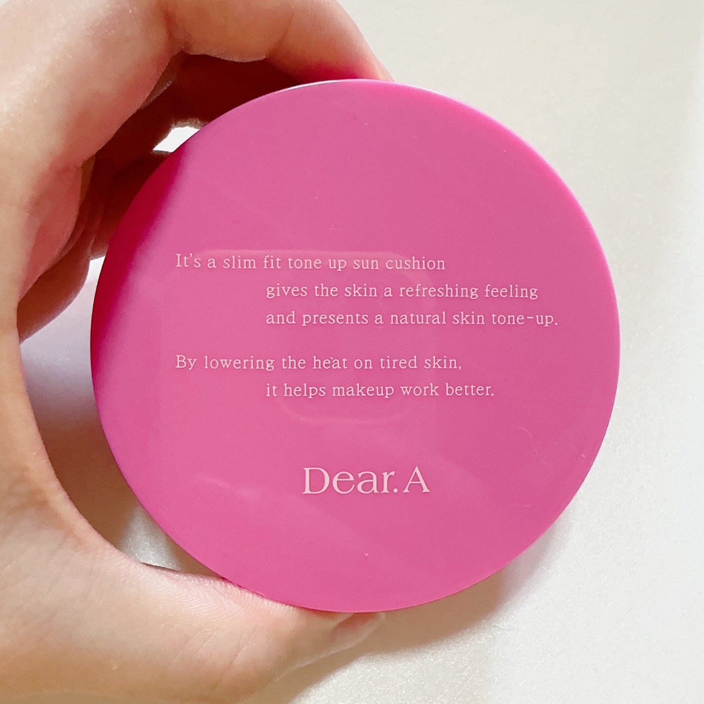 スリムフィットトーンアップサンクッション/Dear.A/日焼け止めローションを使ったクチコミ(2枚目)